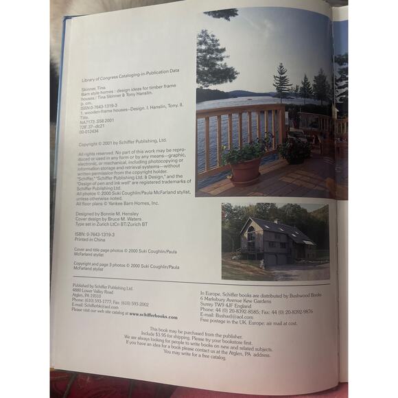 Barn Style Homes : Design Ideas for Timber Frame Houses by Tony Hanslin SIGNED - Picture 8 of 8